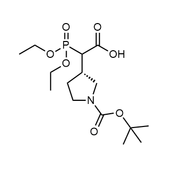 2-((S)-1-(tert-Butoxycarbonyl)pyrrolidin-3-yl)-2-(diethoxyphosphoryl)acetic acid|CS-0378507
