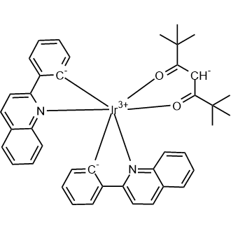 Ir(dpm)PQ2 [Bis(2-phenylquinoline)(2,2,6,6-tetramethylheptane-3,5-dionate)iridium(III)]|CS-0378716