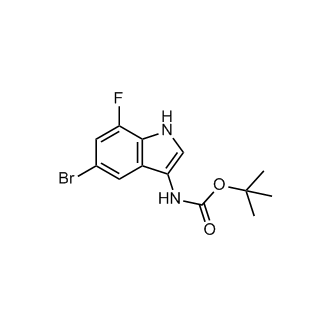tert-Butyl (5-bromo-7-fluoro-1H-indol-3-yl)carbamate|CS-0378784