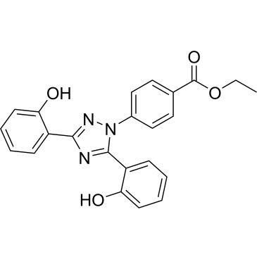 Ethyl 4-(3,5-bis(2-hydroxyphenyl)-1H-1,2,4-triazol-1-yl)benzoate Deferasirox Impurity|CS-0378859
