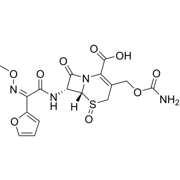 (6R,7R)-3-((Carbamoyloxy)methyl)-7-((Z)-2-(furan-2-yl)-2-(methoxyimino)acetamido)-8-oxo-5-thia-1-azabicyclo[4.2.0]oct-2-ene-2-carboxylic acid 5-oxide Cefuroxime Impurity|CS-0415915