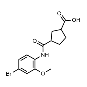 3-((4-bromo-2-methoxyphenyl)carbamoyl)cyclopentanecarboxylic acid|CS-0419565