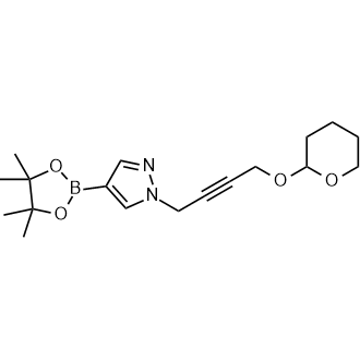 1-(4-((Tetrahydro-2H-pyran-2-yl)oxy)but-2-yn-1-yl)-4-(4,4,5,5-tetramethyl-1,3,2-dioxaborolan-2-yl)-1H-pyrazole|CS-0433229