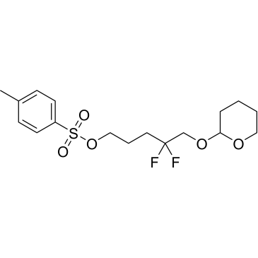 4,4-Difluoro-5-((tetrahydro-2H-pyran-2-yl)oxy)pentyl 4-methylbenzenesulfonate|CS-0433245