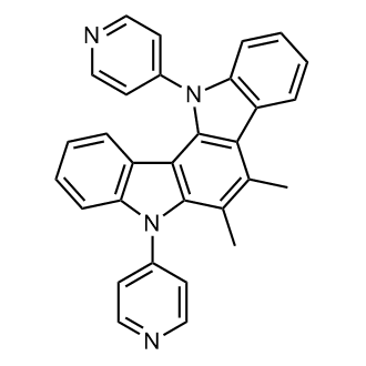 6,7-Dimethyl-5,12-di(pyridin-4-yl)-5,12-dihydroindolo[3,2-a]carbazole|CS-0433819