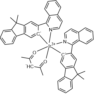 Bis[2-(1-isoquinolinyl-κN)-9,9-dimethyl-9H-fluoren-3-yl-κC](2,4-pentanedionato-κO2,κO4)iridium|CS-0433878