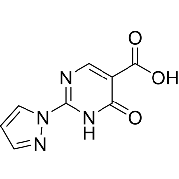 6-Oxo-2-(1H-pyrazol-1-yl)-1,6-dihydropyrimidine-5-carboxylic acid|CS-0433890