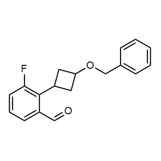 2-(3-(Benzyloxy)cyclobutyl)-3-fluorobenzaldehyde|CS-0434206