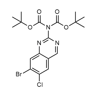 Di-tert-butyl (7-bromo-6-chloroquinazolin-2-yl)iminodicarbonate|CS-0434580