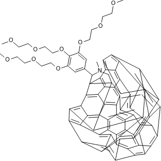 1′,5′-Dihydro-1′-methyl-2′-[3,4,5-tris[2-(2-methoxyethoxy)ethoxy]phenyl]-2′H-[5,6]fullereno-C60-Ih-[1,9-c]pyrrole|CS-0435189