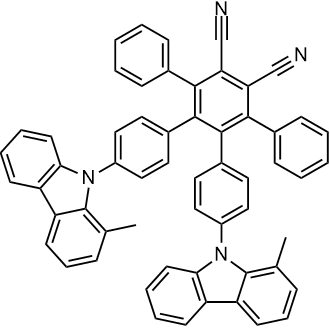 4-(1-Methyl-9H-carbazol-9-yl)-6'-(4-(1-methyl-9H-carbazol-9-yl)phenyl)-5'-phenyl-[1,1':2',1''-terphenyl]-3',4'-dicarbonitrile|CS-0435192