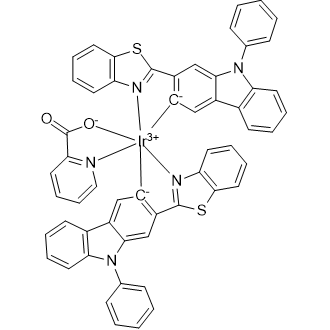 Bis[2-(2-benzothiazolyl-κN3)-9-phenyl-9H-carbazol-3-yl-κC](2-pyridinecarboxylato-κN1,κO2)iridium|CS-0435362