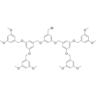 5,5',5'',5'''-((((((5-(Bromomethyl)-1,3-phenylene)bis(oxy))bis(methylene))bis(benzene-5,3,1-triyl))tetrakis(oxy))tetrakis(methylene))tetrakis(1,3-dimethoxybenzene)|CS-0435409