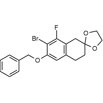 6'-(Benzyloxy)-7'-bromo-8'-fluoro-3',4'-dihydro-1'H-spiro[[1,3]dioxolane-2,2'-naphthalene]|CS-0435647