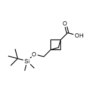 3-(((tert-Butyldimethylsilyl)oxy)methyl)bicyclo[1.1.1]pentane-1-carboxylic acid|CS-0435952