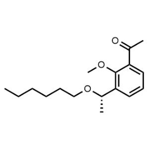(S)-1-(3-(1-(Hexyloxy)ethyl)-2-methoxyphenyl)ethanone|CS-0437615