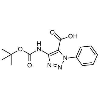 4-((tert-Butoxycarbonyl)amino)-1-phenyl-1H-1,2,3-triazole-5-carboxylic acid|CS-0437746