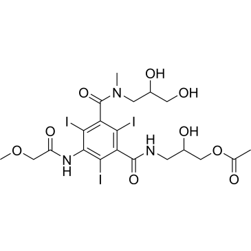 3-(3-((2,3-Dihydroxypropyl)(methyl)carbamoyl)-2,4,6-triiodo-5-(2-methoxyacetamido)benzamido)-2-hydroxypropyl acetate Iopromide Impurity|CS-0437878