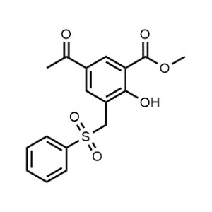 Methyl 5-acetyl-2-hydroxy-3-((phenylsulfonyl)methyl)benzoate|CS-0438837