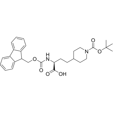 (S)-1-Boc-Alpha-(Fmoc-Amino)-4-Piperidinebutanoic acid|CS-0439474