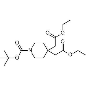 Diethyl 2,2'-(1-(tert-butoxycarbonyl)piperidine-4,4-diyl)diacetate|CS-0440262