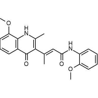 (E)-3-(8-methoxy-2-methyl-4-oxo-1,4-dihydroquinolin-3-yl)-N-(2-methoxyphenyl)but-2-enamide|CS-0440745