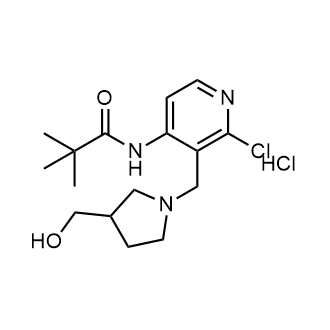 N-(2-chloro-3-((3-(hydroxymethyl)pyrrolidin-1-yl)methyl)pyridin-4-yl)pivalamide hydrochloride|CS-0441768