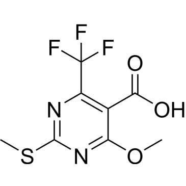 4-Methoxy-2-(methylthio)-6-(trifluoromethyl)pyrimidine-5-carboxylic acid|CS-0441770
