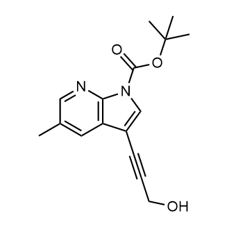 Tert-butyl 3-(3-hydroxyprop-1-yn-1-yl)-5-methyl-1H-pyrrolo[2,3-b]pyridine-1-carboxylate|CS-0442333