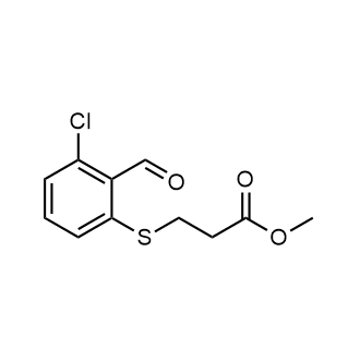 Methyl 3-((3-chloro-2-formylphenyl)thio)propanoate|CS-0442482