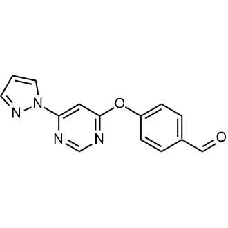 4-((6-(1H-pyrazol-1-yl)pyrimidin-4-yl)oxy)benzaldehyde|CS-0442686