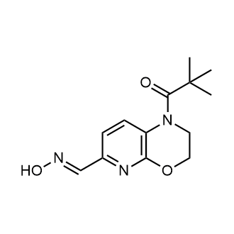 (E)-1-pivaloyl-2,3-dihydro-1H-pyrido[2,3-b][1,4]oxazine-6-carbaldehyde oxime|CS-0442764