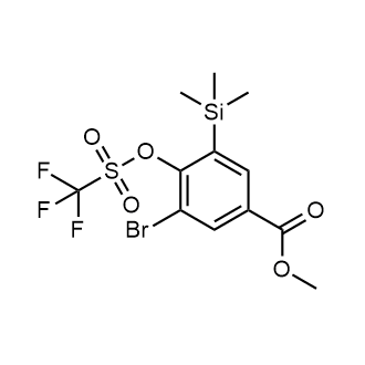 Methyl 3-bromo-4-(((trifluoromethyl)sulfonyl)oxy)-5-(trimethylsilyl)benzoate|CS-0442960