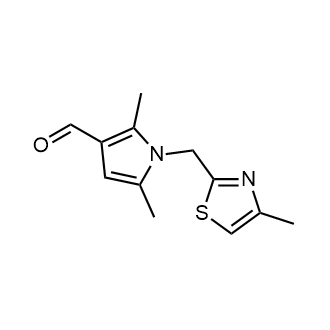 2,5-Dimethyl-1-((4-methylthiazol-2-yl)methyl)-1H-pyrrole-3-carbaldehyde|CS-0443166