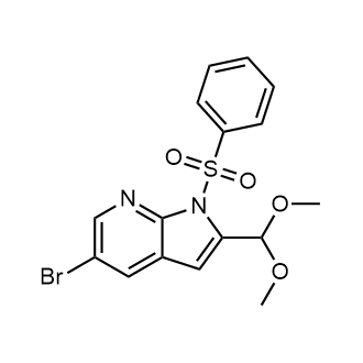 5-Bromo-2-(dimethoxymethyl)-1-(phenylsulfonyl)-1H-pyrrolo[2,3-b]pyridine|CS-0443502