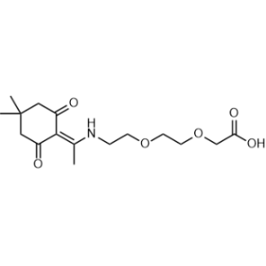 2-(2-(2-((1-(4,4-Dimethyl-2,6-dioxocyclohexylidene)ethyl)amino)ethoxy)ethoxy)acetic acid|CS-0443599