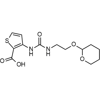 3-(3-(2-((Tetrahydro-2H-pyran-2-yl)oxy)ethyl)ureido)thiophene-2-carboxylic acid|CS-0443637