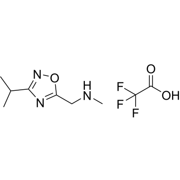 1-(3-Isopropyl-1,2,4-oxadiazol-5-yl)-N-methylmethanamine 2,2,2-trifluoroacetate|CS-0443701