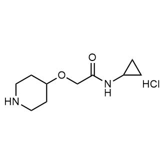 N-cyclopropyl-2-(piperidin-4-yloxy)acetamide hydrochloride|CS-0443874