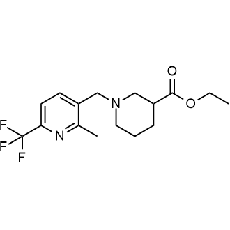 Ethyl 1-((2-methyl-6-(trifluoromethyl)pyridin-3-yl)methyl)piperidine-3-carboxylate|CS-0444422
