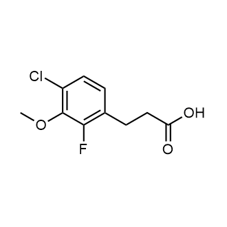 3-(4-Chloro-2-fluoro-3-methoxyphenyl)propanoic acid|CS-0444505