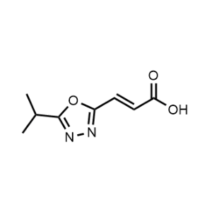 (E)-3-(5-isopropyl-1,3,4-oxadiazol-2-yl)acrylic acid|CS-0445040