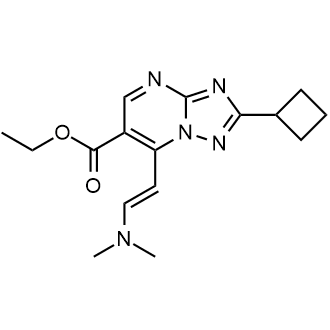 Ethyl (E)-2-cyclobutyl-7-(2-(dimethylamino)vinyl)-[1,2,4]triazolo[1,5-a]pyrimidine-6-carboxylate|CS-0445771