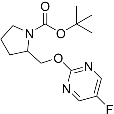 Tert-butyl 2-(((5-fluoropyrimidin-2-yl)oxy)methyl)pyrrolidine-1-carboxylate|CS-0446050