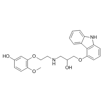 3-(2-((3-((9H-carbazol-4-yl)oxy)-2-hydroxypropyl)amino)ethoxy)-4-methoxyphenol|CS-0446069