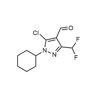 5-Chloro-1-cyclohexyl-3-(difluoromethyl)-1H-pyrazole-4-carbaldehyde|CS-0446114
