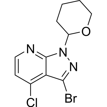 3-Bromo-4-chloro-1-(tetrahydro-2H-pyran-2-yl)-1H-pyrazolo[3,4-b]pyridine|CS-0446283