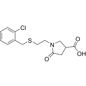 1-(2-((2-Chlorobenzyl)thio)ethyl)-5-oxopyrrolidine-3-carboxylic acid|CS-0446645