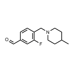 3-Fluoro-4-((4-methylpiperidin-1-yl)methyl)benzaldehyde|CS-0446710
