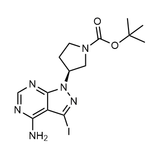 Tert-butyl (S)-3-(4-amino-3-iodo-1H-pyrazolo[3,4-d]pyrimidin-1-yl)pyrrolidine-1-carboxylate|CS-0446833